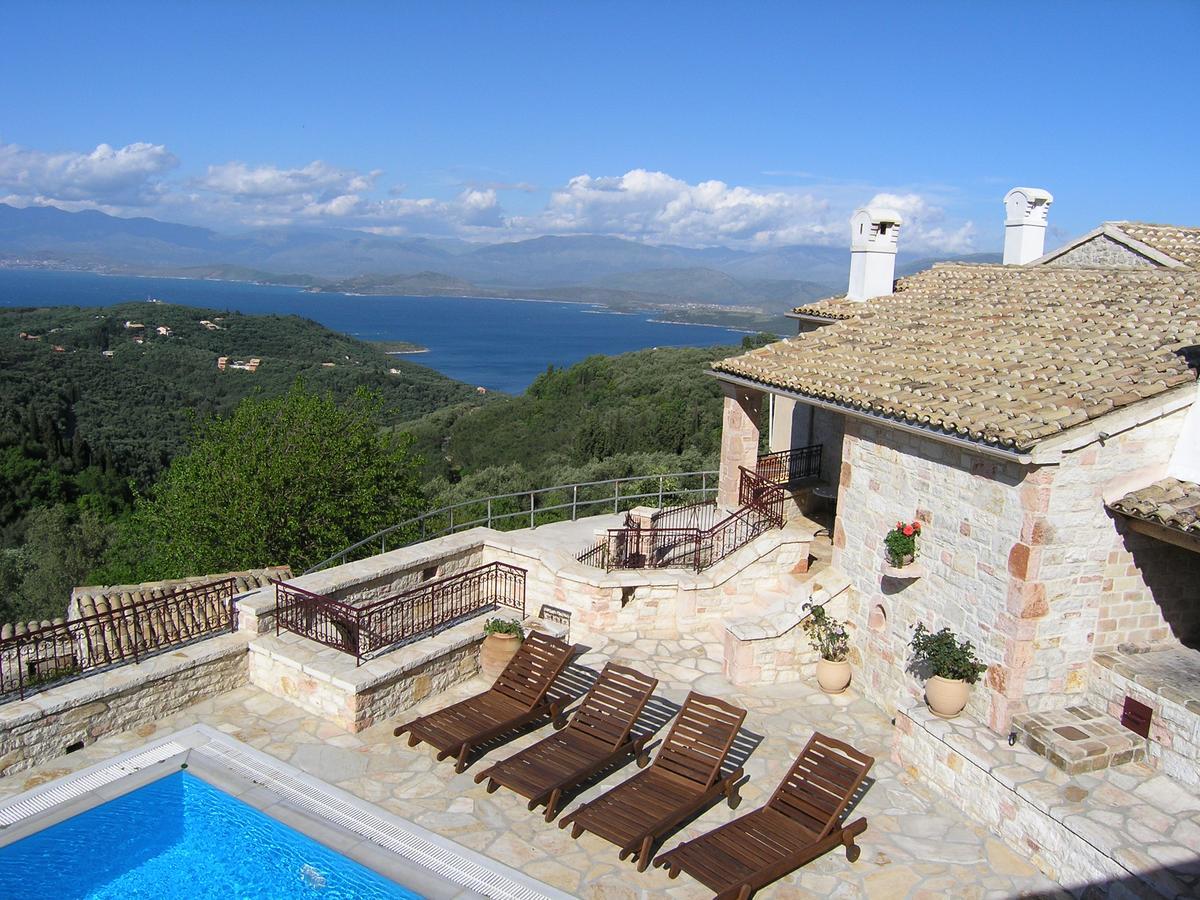 Traditional Stone Villa Olympia Viggla Exterior foto