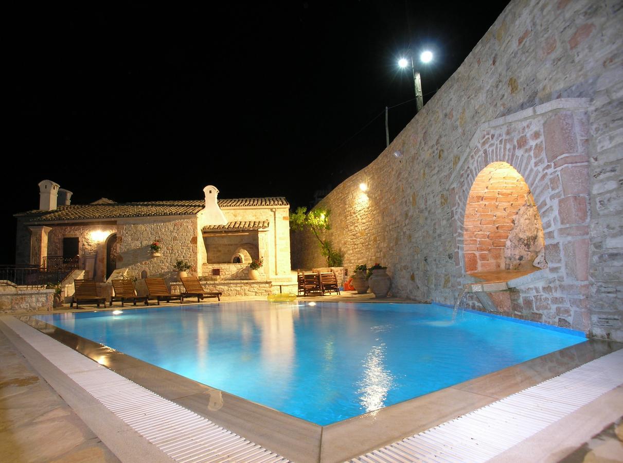 Traditional Stone Villa Olympia Viggla Exterior foto